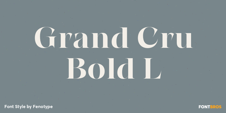 Grand Cru Bold L Poster