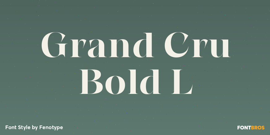 Grand Cru Bold L Poster