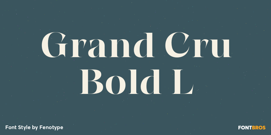 Grand Cru Bold L Poster