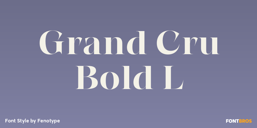 Grand Cru Bold L Poster
