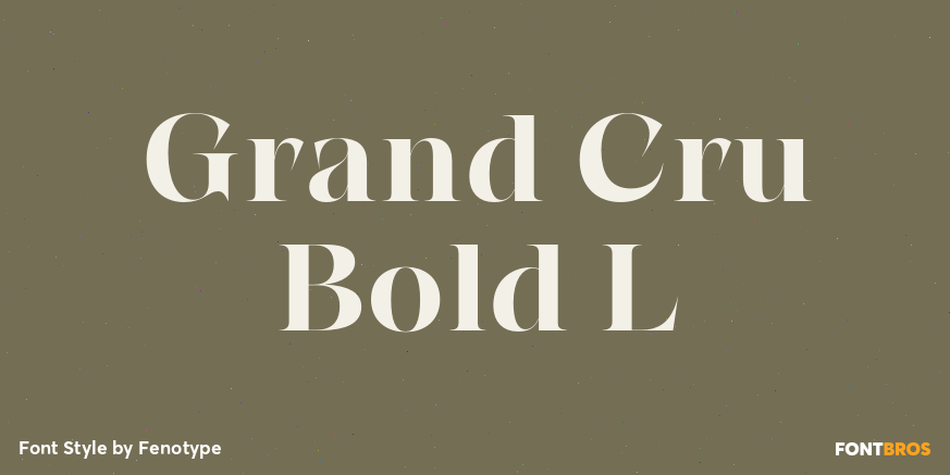 Grand Cru Bold L Poster