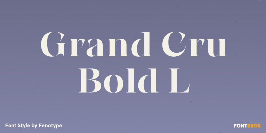 Grand Cru Bold L Poster