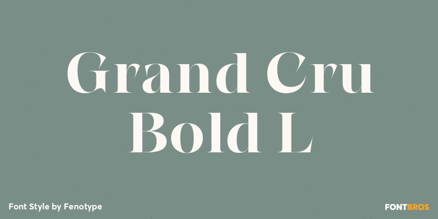 Grand Cru Bold L Poster