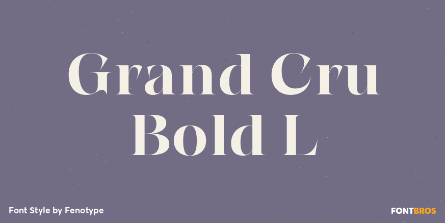 Grand Cru Bold L Poster