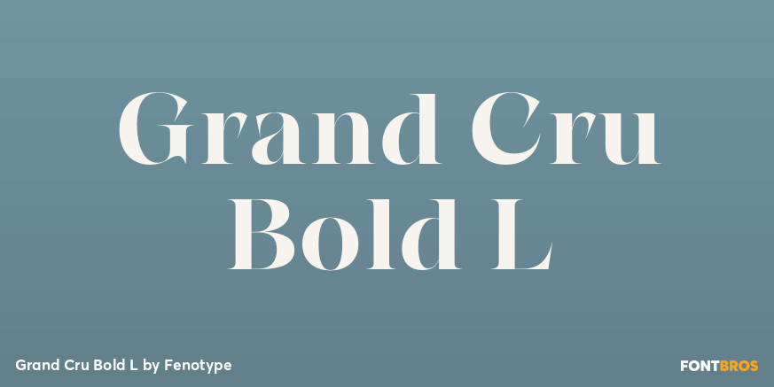 Grand Cru Bold L Poster