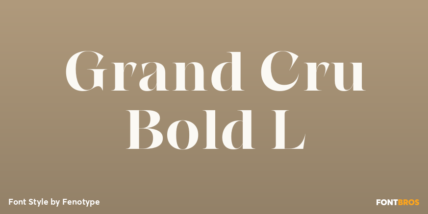 Grand Cru Bold L Poster