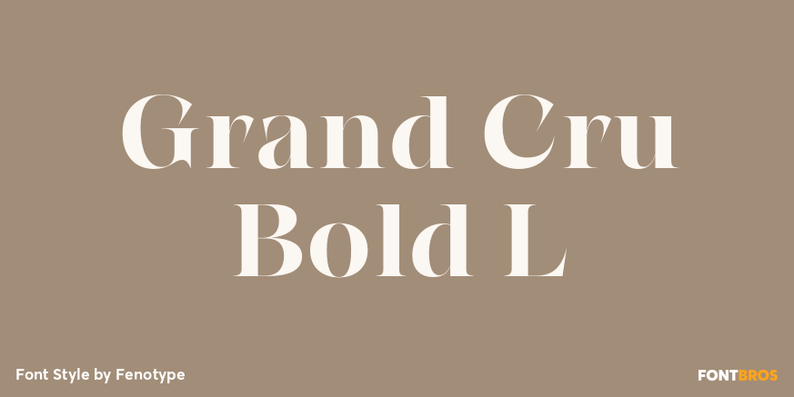 Grand Cru Bold L Poster