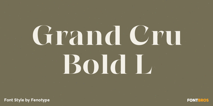 Grand Cru Bold L Poster