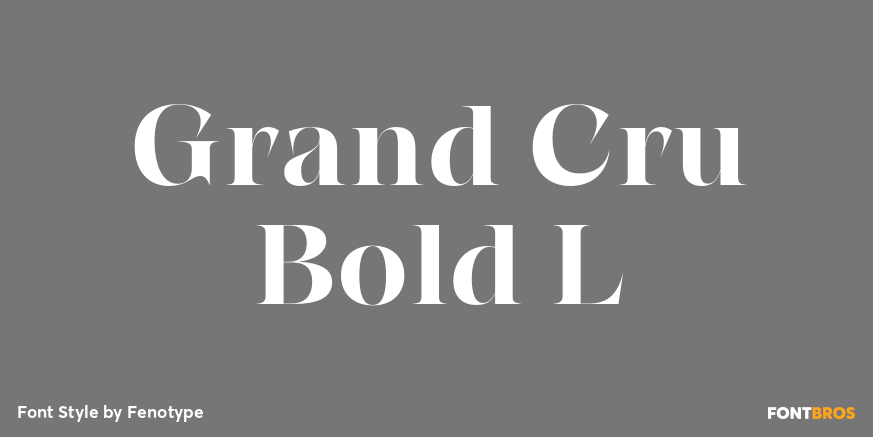 Grand Cru Bold L Poster