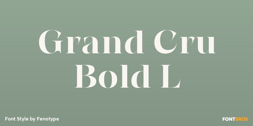 Grand Cru Bold L Poster