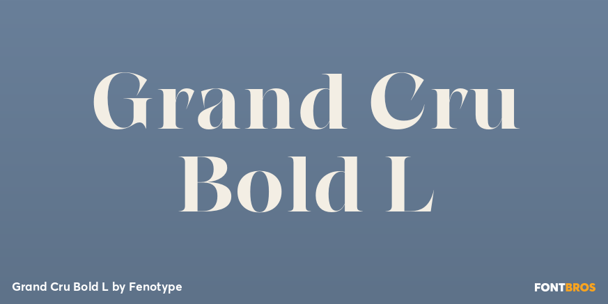 Grand Cru Bold L Poster