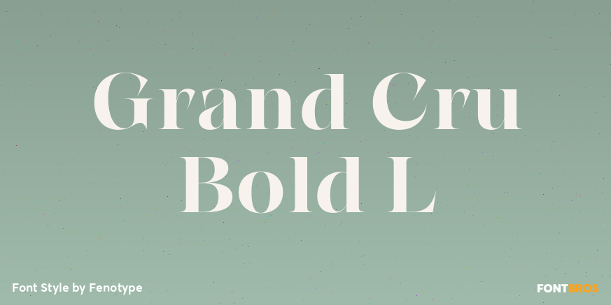 Grand Cru Bold L Poster