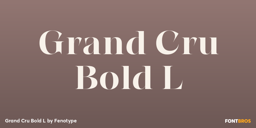 Grand Cru Bold L Poster