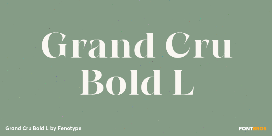 Grand Cru Bold L Poster