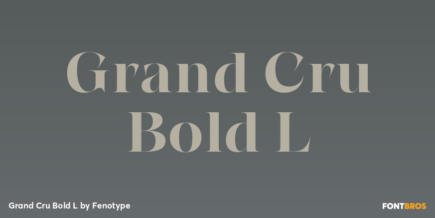 Grand Cru Bold L Poster