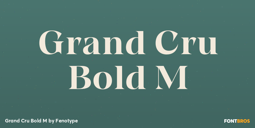 Grand Cru Bold M Font Poster #1
