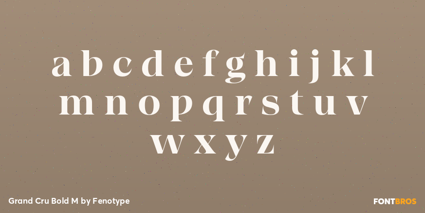 Grand Cru Bold M Font Poster #3
