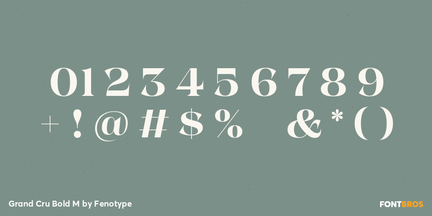 Grand Cru Bold M Font Poster #4