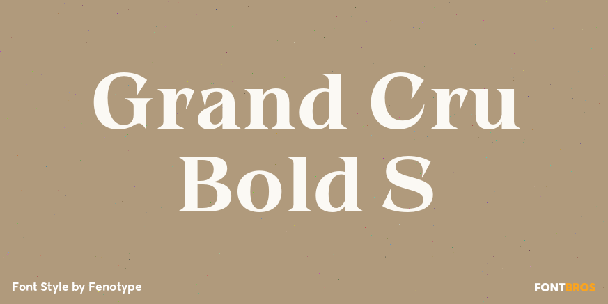 Grand Cru Bold S Font Poster #1