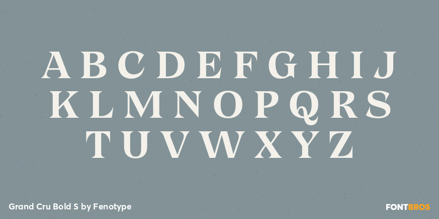 Grand Cru Bold S Font Poster #2