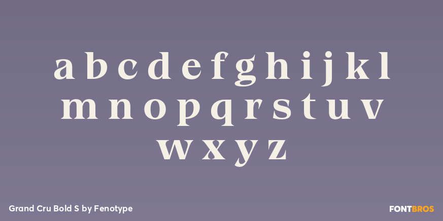 Grand Cru Bold S Font Poster #3