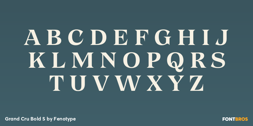 Grand Cru Bold S Font Poster #1