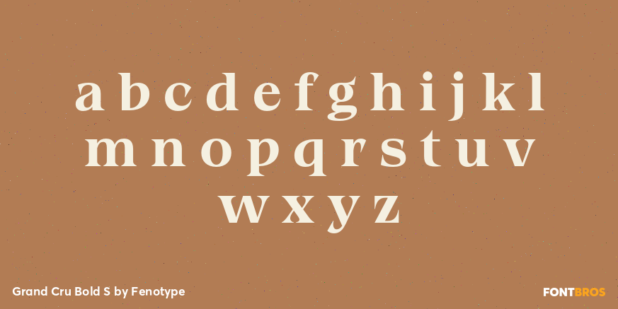 Grand Cru Bold S Font Poster #1