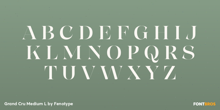 Grand Cru Medium L Font Poster #2