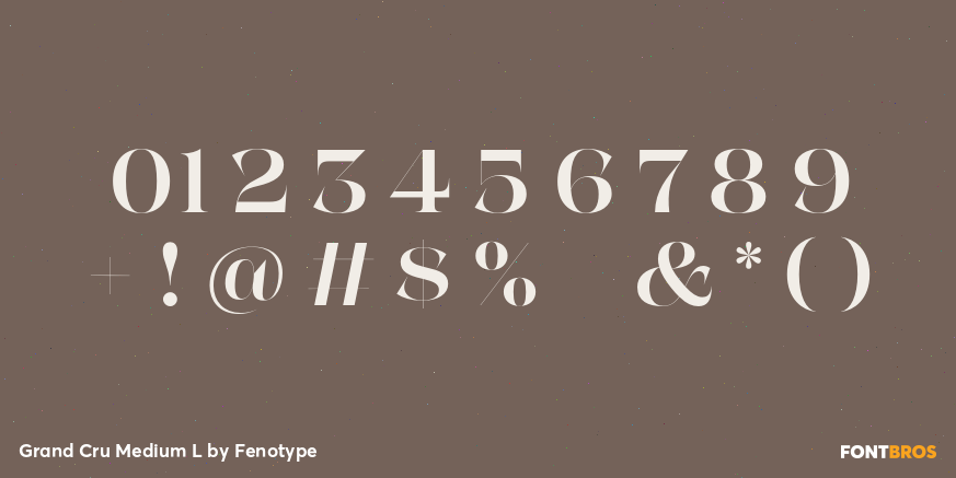 Grand Cru Medium L Font Poster #4