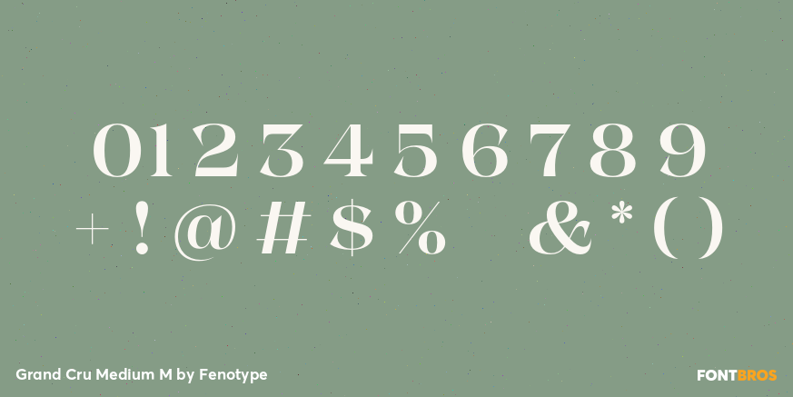 Grand Cru Medium M Font Poster #1