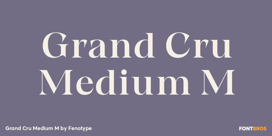 Grand Cru Medium M Font Poster #1