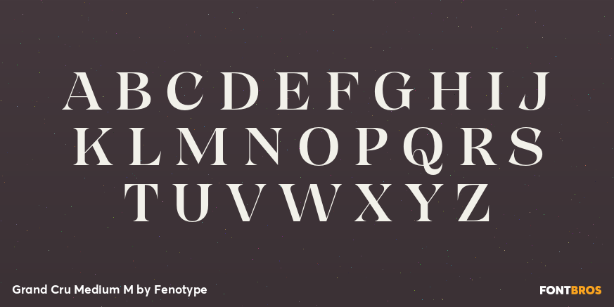 Grand Cru Medium M Font Poster #2