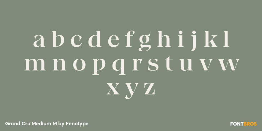 Grand Cru Medium M Font Poster #3
