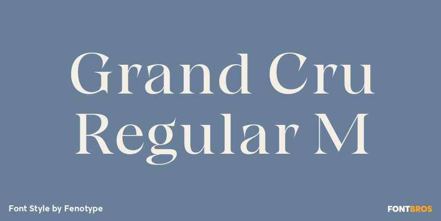 Grand Cru Regular M Font Poster #1