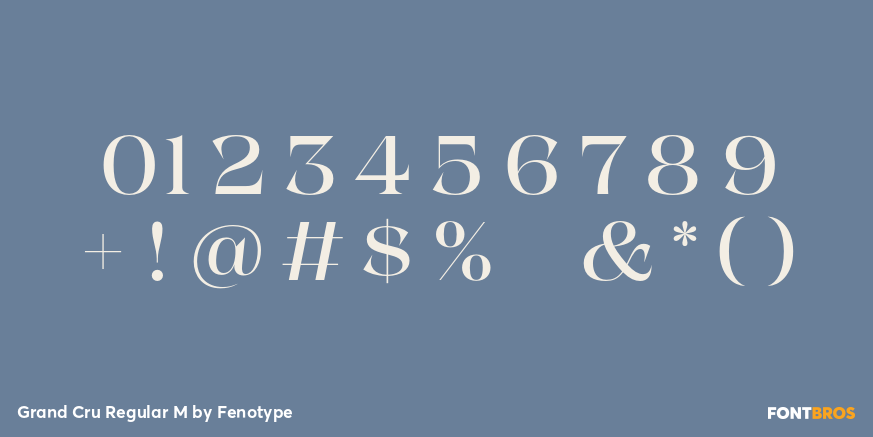 Grand Cru Regular M Font Poster #1