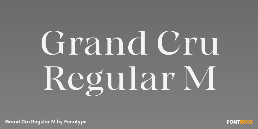 Grand Cru Regular M Font Poster #1