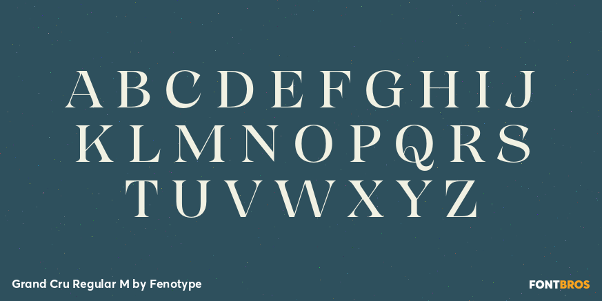 Grand Cru Regular M Font Poster #2
