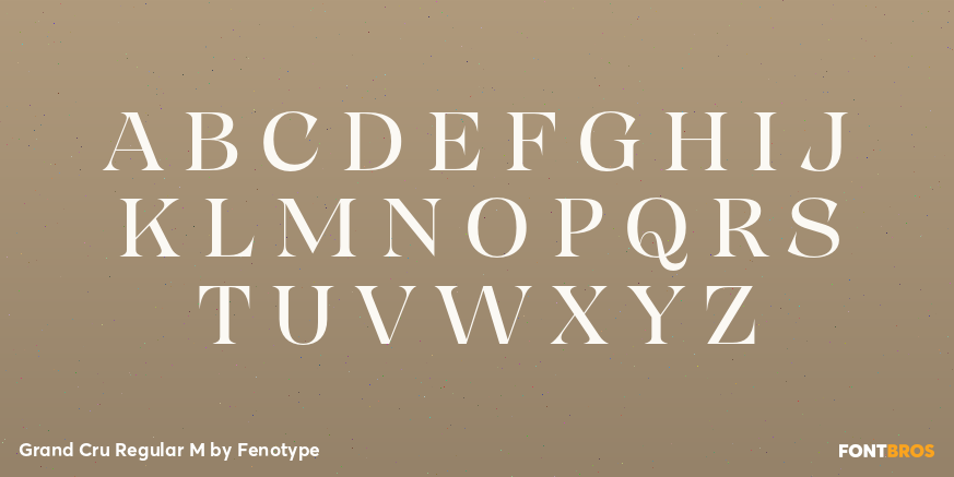 Grand Cru Regular M Font Poster #1