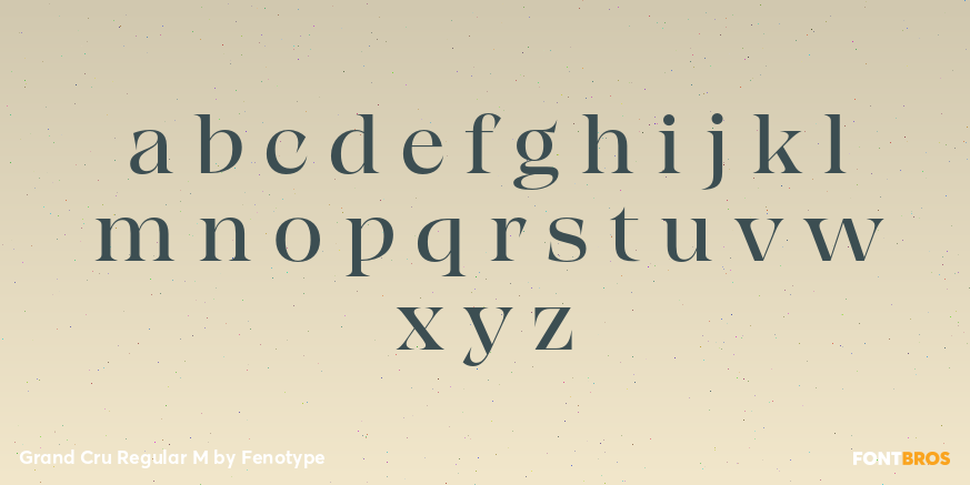 Grand Cru Regular M Font Poster #1