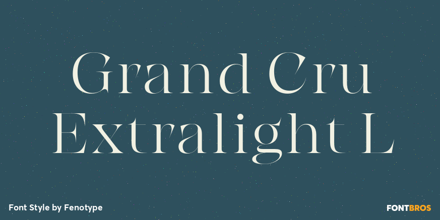 Grand Cru Extralight L Font Poster #1