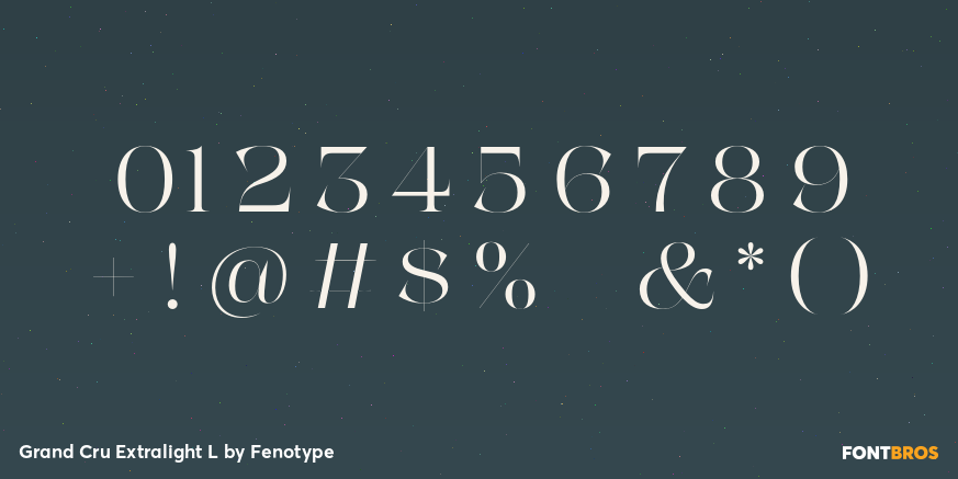 Grand Cru Extralight L Font Poster #1