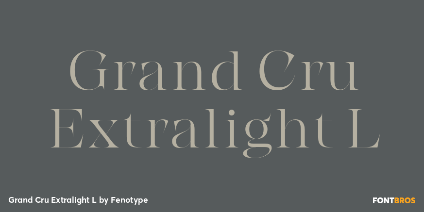 Grand Cru Extralight L Font Poster #1