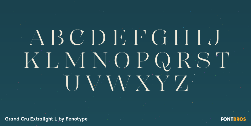 Grand Cru Extralight L Font Poster #2