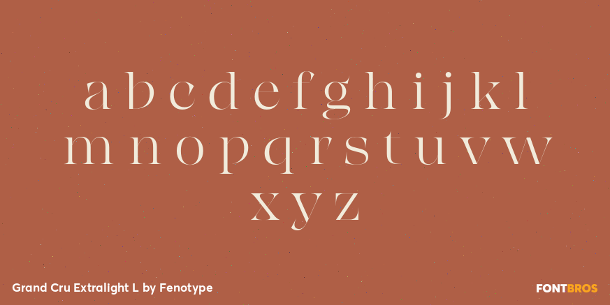 Grand Cru Extralight L Font Poster #1