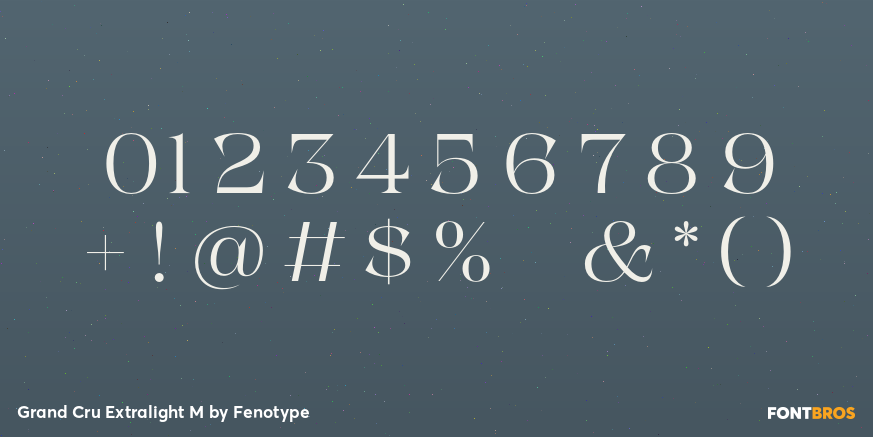 Grand Cru Extralight M Font Poster #1