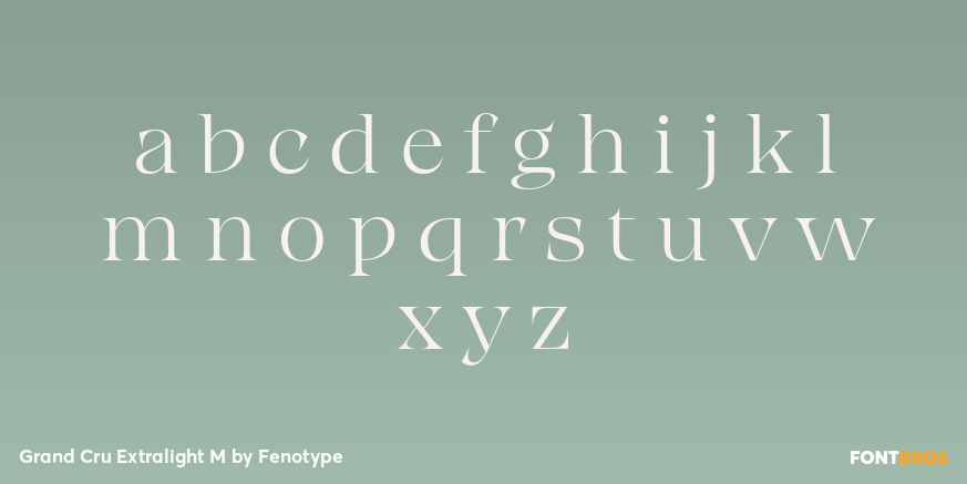 Grand Cru Extralight M Font Poster #3