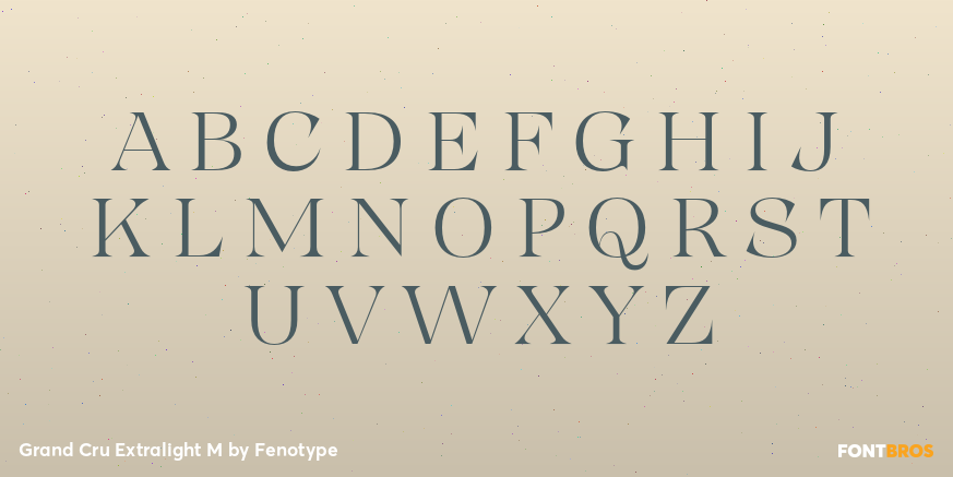 Grand Cru Extralight M Font Poster #1