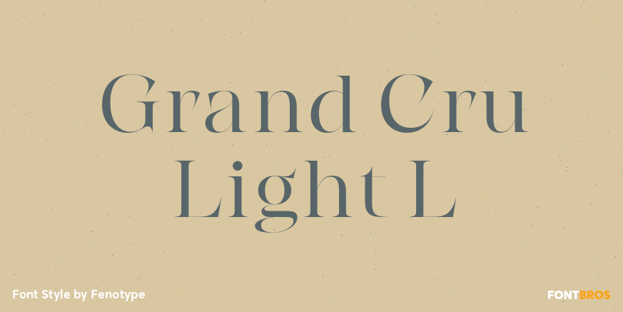 Grand Cru Light L Font Poster #1