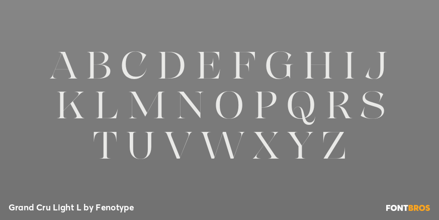 Grand Cru Light L Font Poster #2