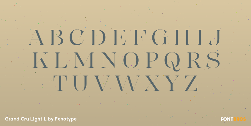 Grand Cru Light L Font Poster #1